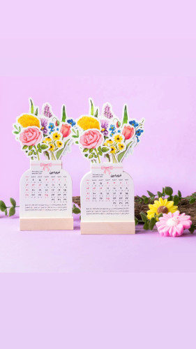 تقویم 1405 طرح گل