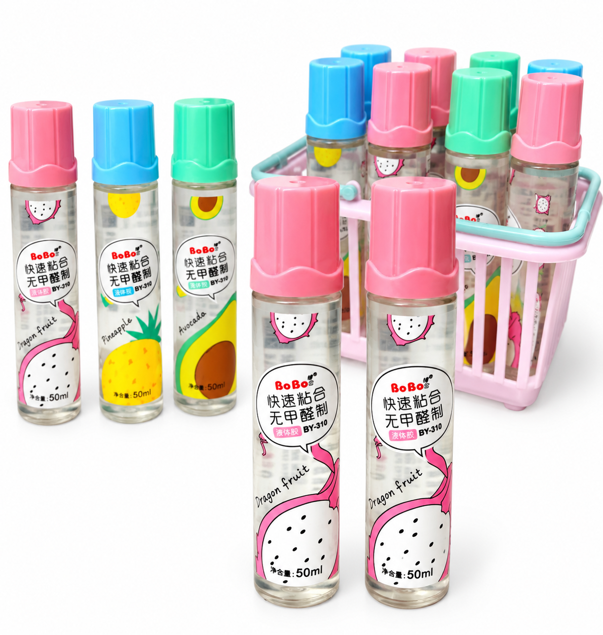 چسب مایع درب پاستیلی عطری برند BOBO